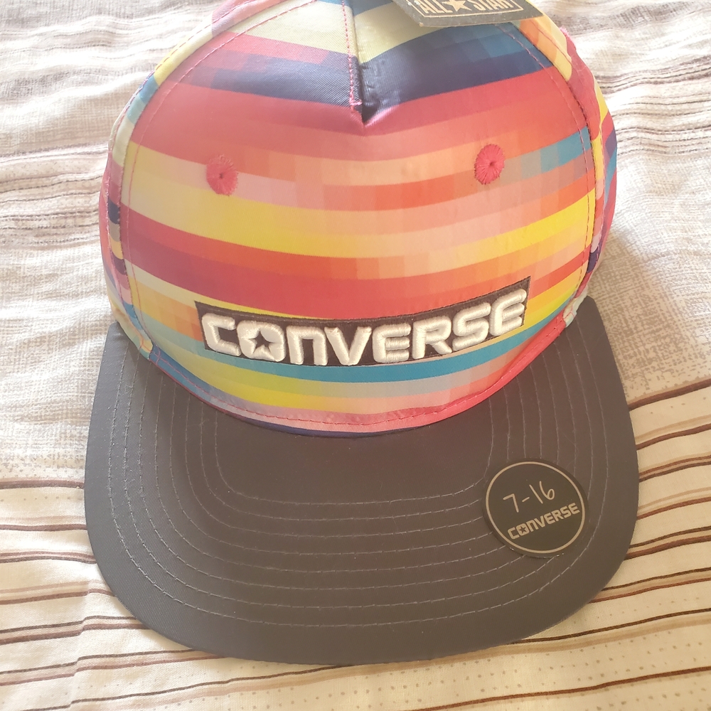 Converse Striped Multicolor Cap with Black Brim
